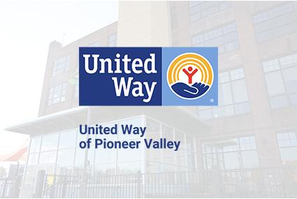 UWPV Logo over Holyoke Culinary Arts Building