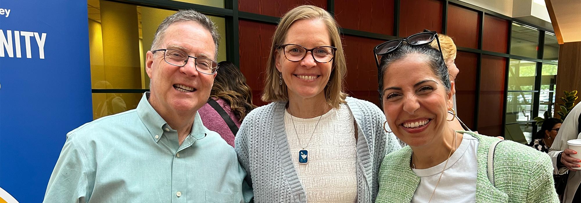 Sarah Tanner and guests at a leaders lounge event